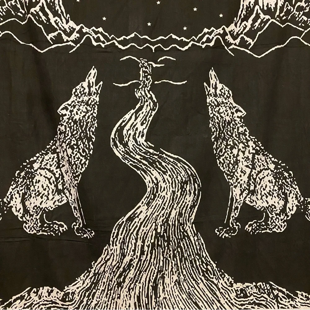 Urban Outfitters HUGE The Moon Tarot Card Thin Tapestry Wall Decoration
